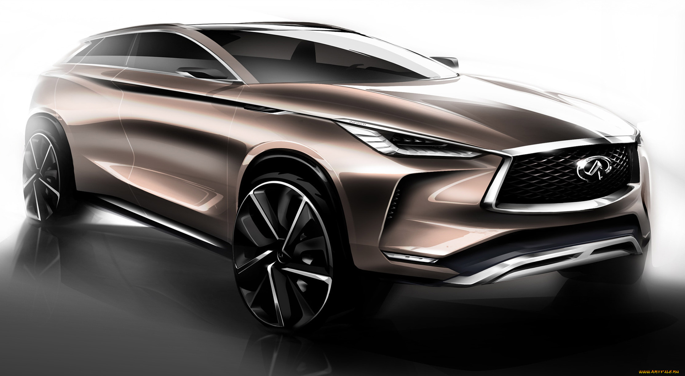 infiniti qx50 concept 2017, , 3, 2017, qx50, infiniti, concept